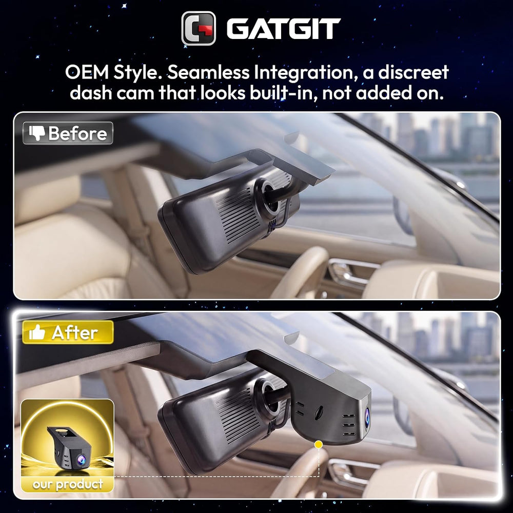 OEM Style hidden 4K Dash Cam for Ford F150 2018-2026 F250/F350/F450