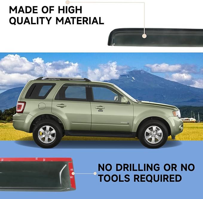 Window Visor Rain Guard Compatible