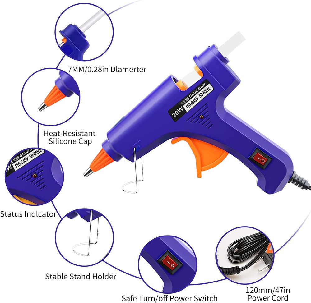 Hot Glue Guns and Sticks Set Mini Kit for Craft DIY and Home Repair 10Pack