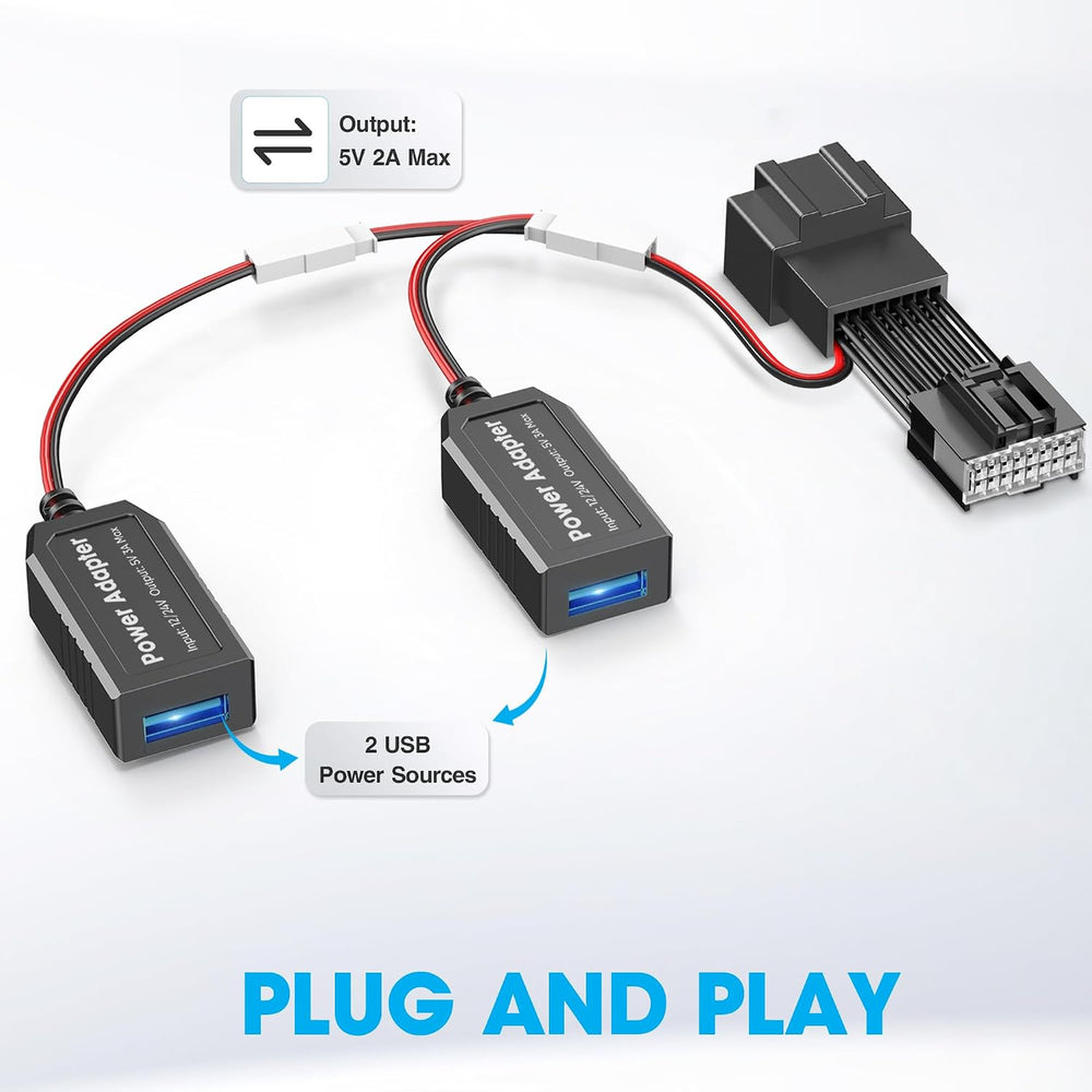 Dash Cam Power Adapter,16 Pin Type A for Ford F150, Lincoln, Mazda