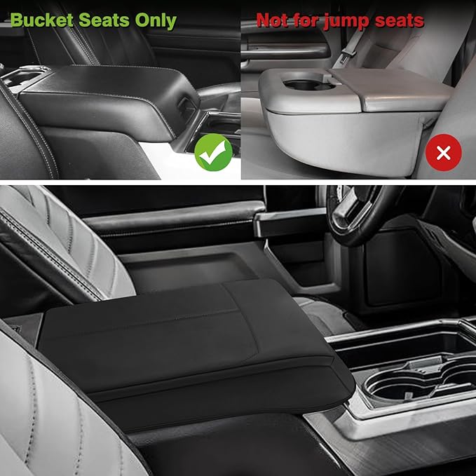 Muslogy Center Console Armrest Cover Compatible
