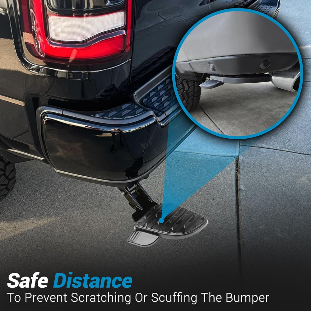 Rear Bed Step,Retractable Bed Step Bumper Step for 2019-2024 Dodge Ram 2500 3...