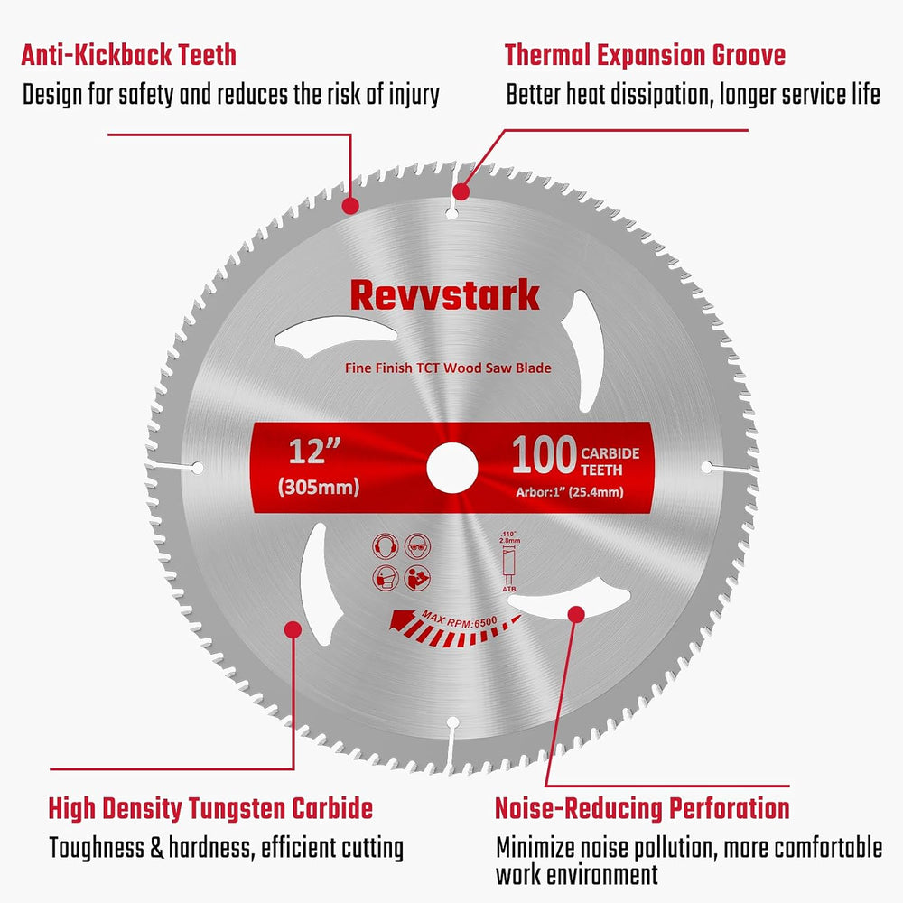 Circular Saw Blade 12 Inch 100T for Cutting Various Wood