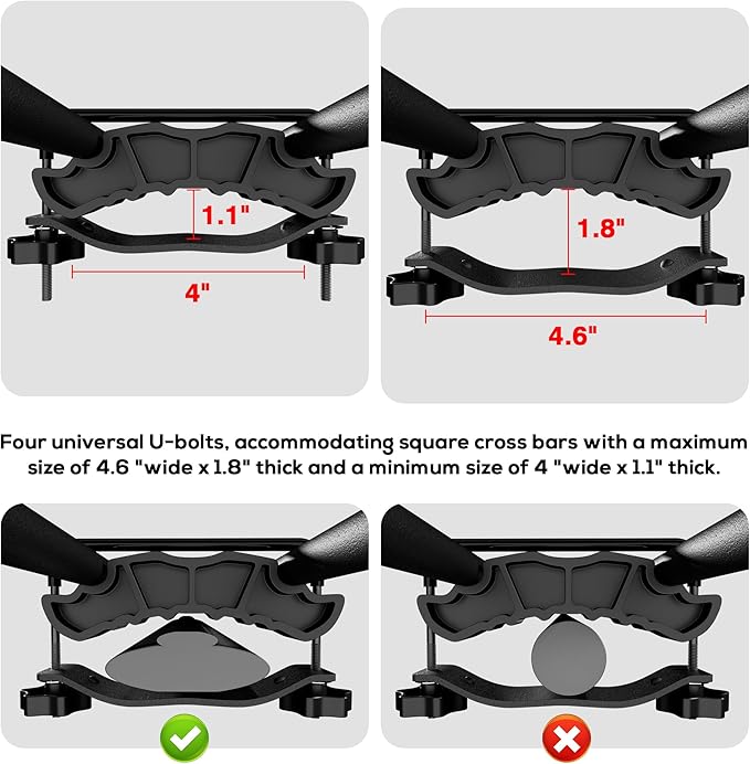 Wildroad Roof Rack Cargo Basket, Upgraded 4” Fence Wide Car Roof Basket