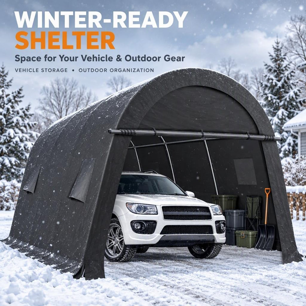 COBIZI Carport Canopy 10x20 Heavy Duty Portable Garage Shelter Shed
