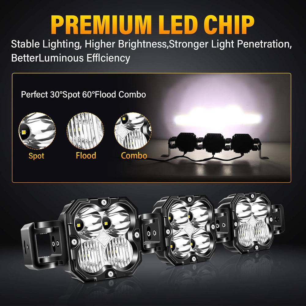 Willpower 20 inch 90W Straight Curved Adjustable & Linkable LED Light Bar...