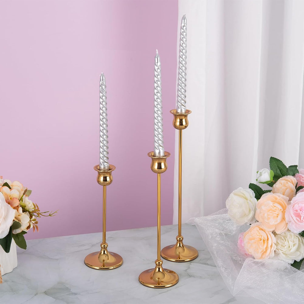 Metal Candle Holder Taper Candlestick Holders for Candle Sticks Vintage Cande...
