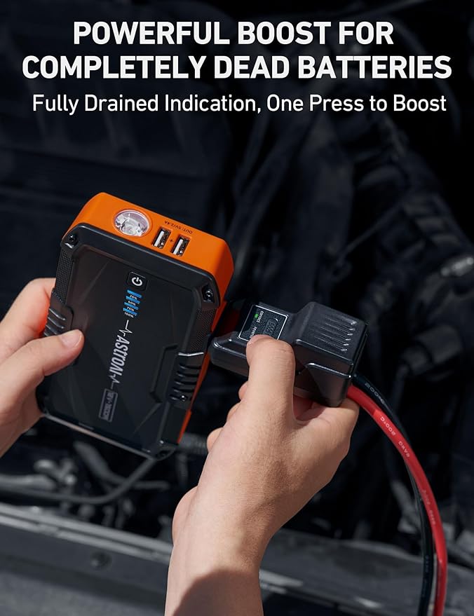 AstroAI S8 Car Battery Jump Starter, 1500A Peak Car Jumper Starter Battery Pack