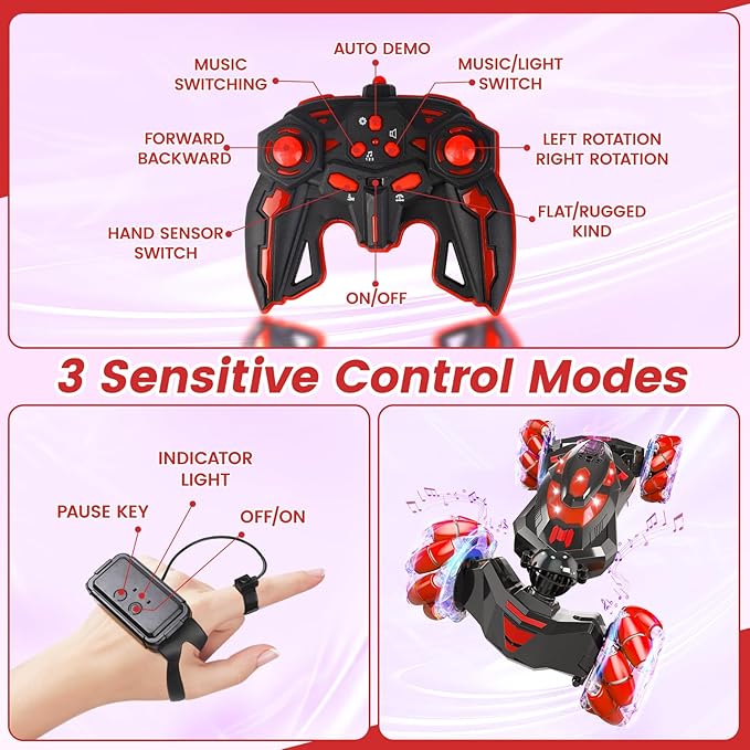 Gesture Sensing RC Stunt Car, Remote Control Car Toys