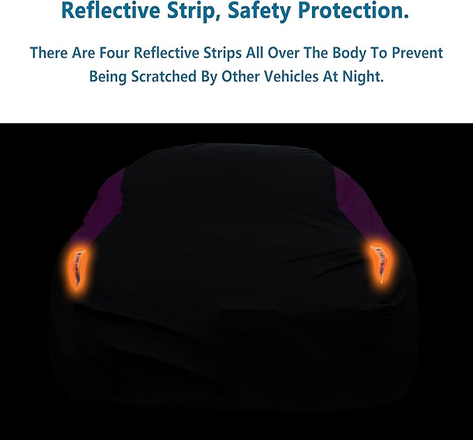 MORNYRAY Waterproof Car Cover All Weather Snowproof UV Protection Windproof