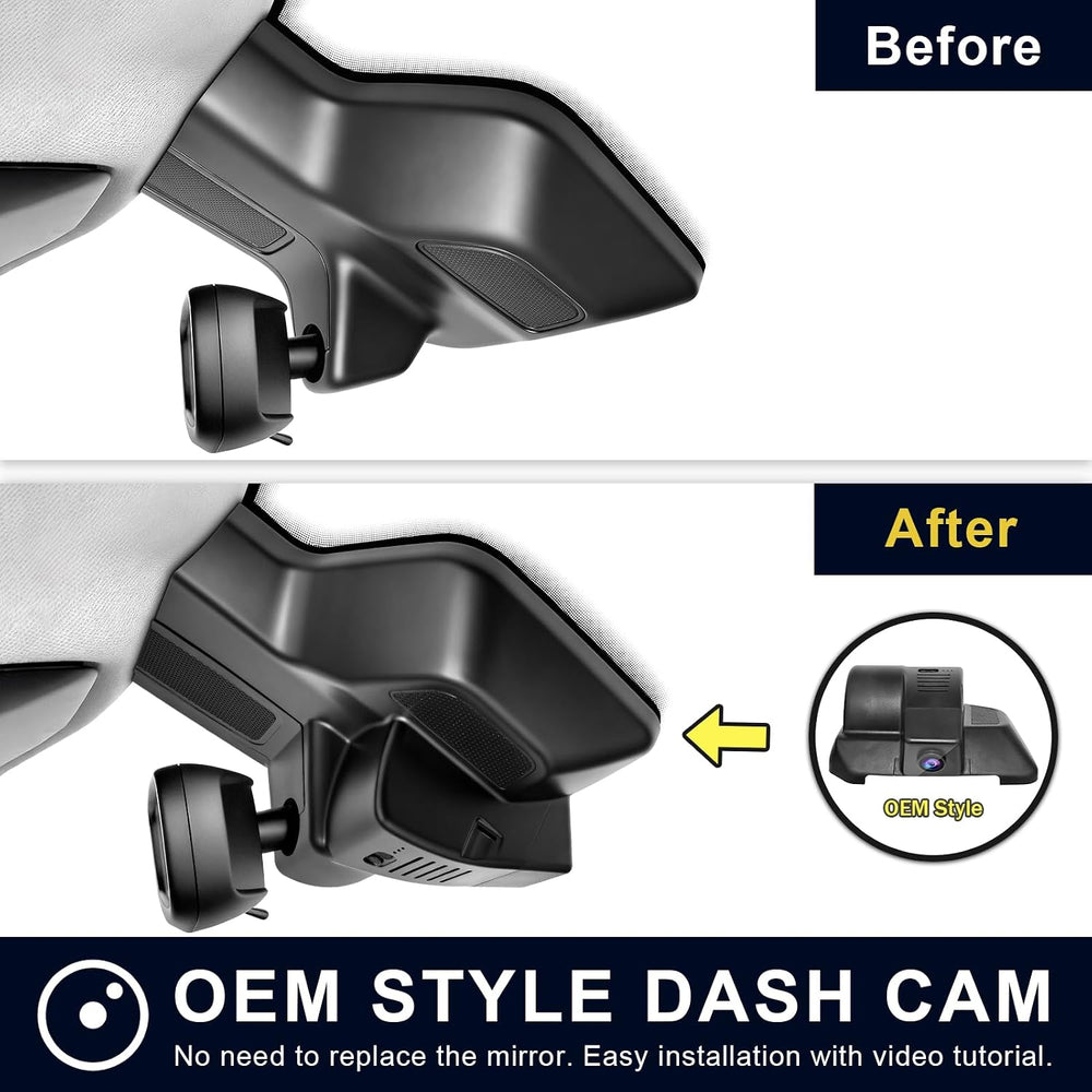 Mangoal Front 4K Dash Cam for Dodge RAM Gen5 RAM 1500 2025-2027 (Model G)
