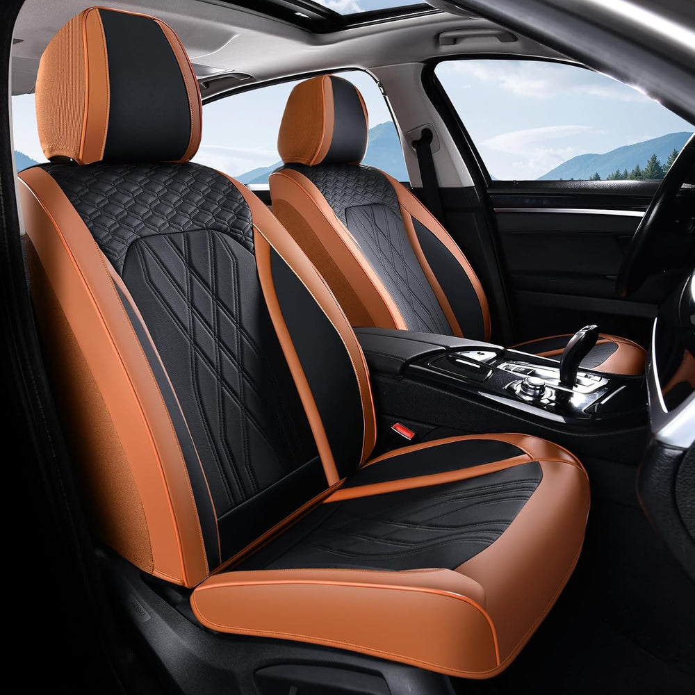 Seat Cover Full Set Automotive Seat Cover 5 Seats Leather Waterproof Car Seat...
