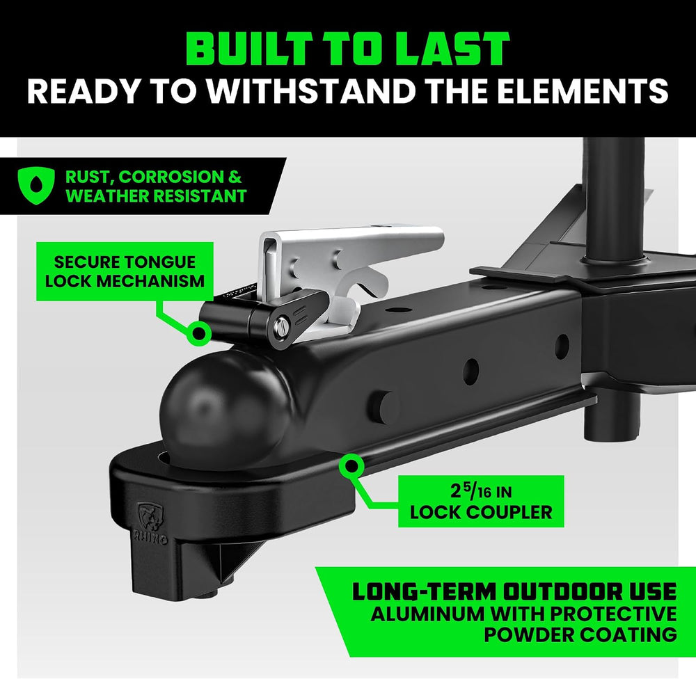 Rhino USA Trailer Coupler Lock Kit (2-5/16in Trailers) - Anti-Theft Steel