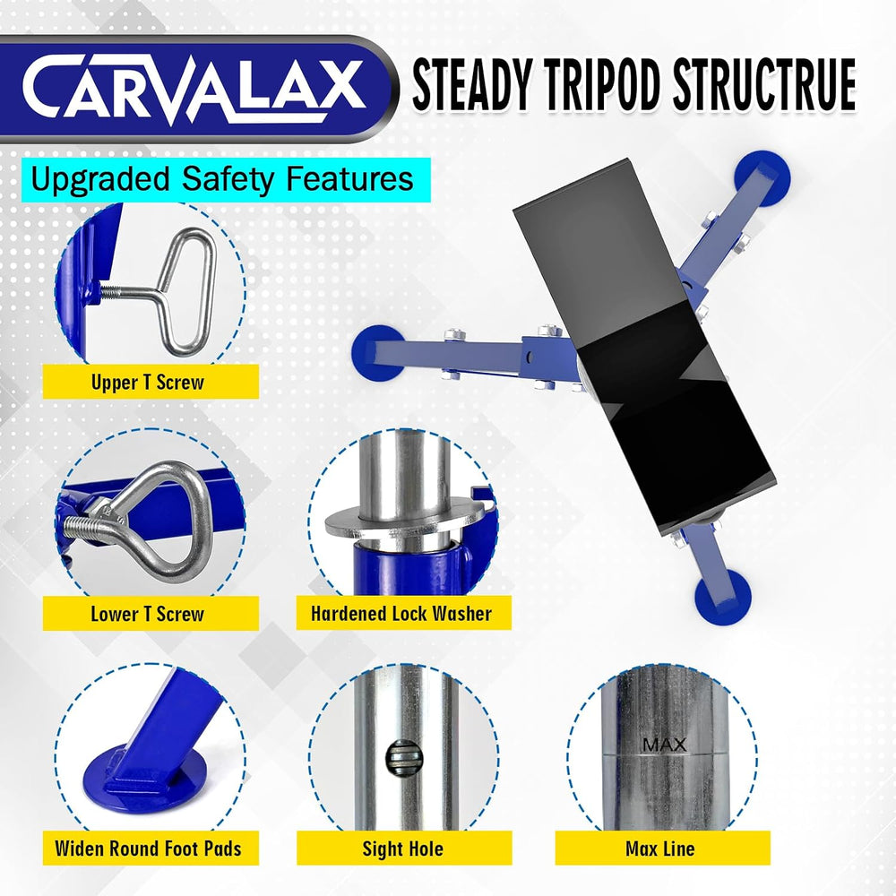 CARVALAX V-Head Pipe Jack Stands, Adjustable Pipe Stand for Welding | 28&quot...
