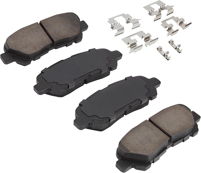 Premium Semi-Metallic Rear Brake Pads Compatible