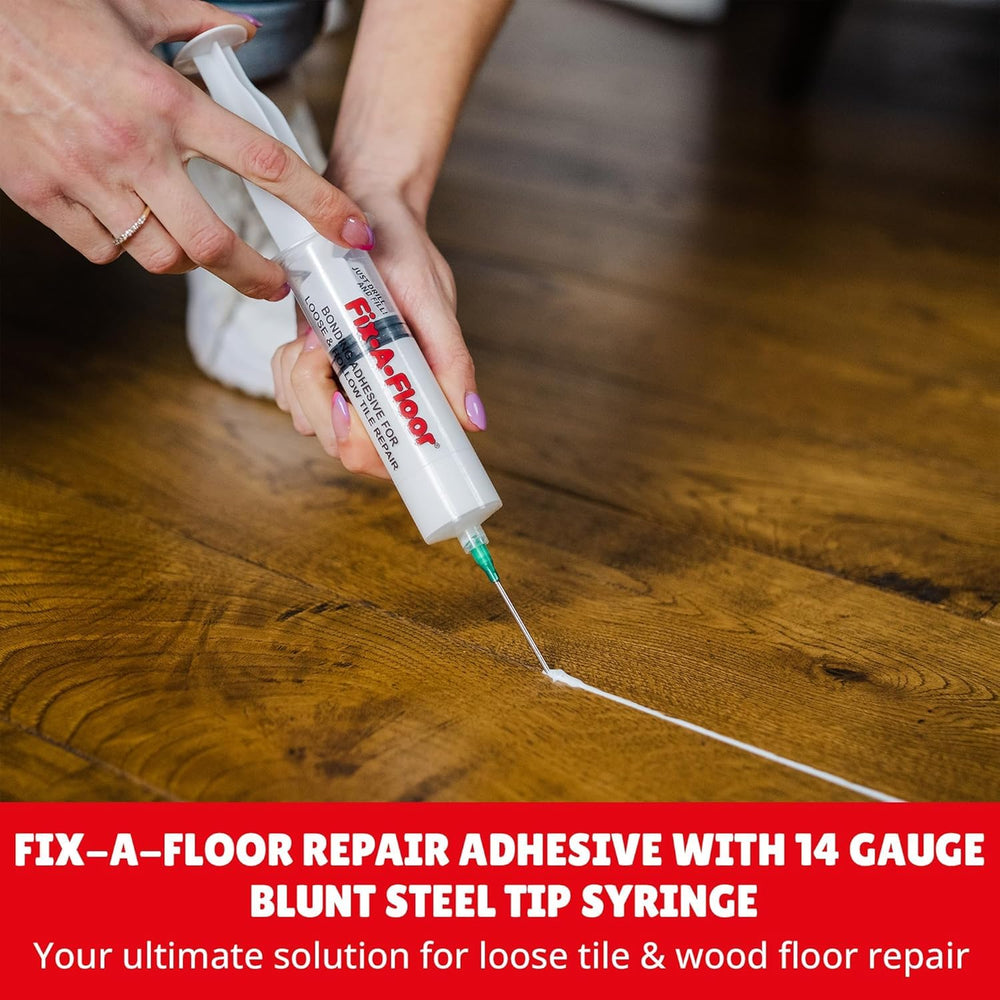 The Original Fix-A-Floor Loose Tile Repair Adhesive with Syringe - Tile, Porc...