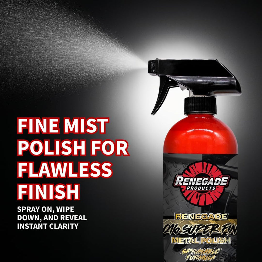 Renegade Products USA | Q16 Extra Fine Sprayable Metal Polish - High-Gloss Fi...