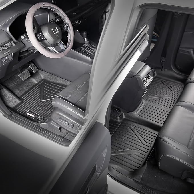 GINOWY-Floor Mats for Hyundai Santa Cruz 2022-2024 2025, TPE All Weather Car