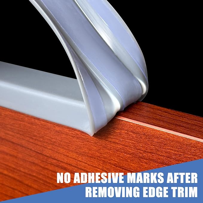 Rubber Edge Trim, Flexible Self Adhesive U Shaped Peel and Stick Edge Banding