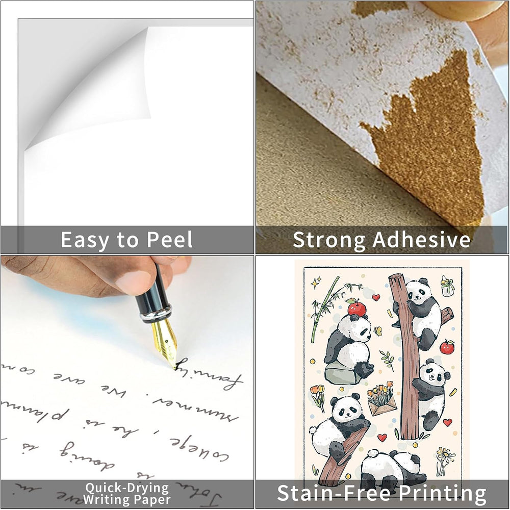500 Sheets 500 Labels Full Sheet Label Sticker Paper for Laser & Inkjet P...
