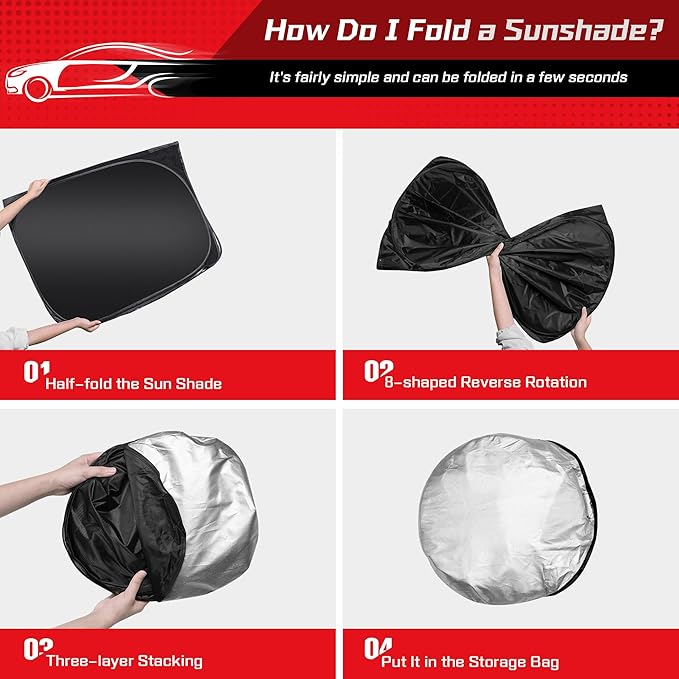 ARISMOTOR Windshield Sun Shade for Acura Integra 2023-2025, Custom Fit Foldable