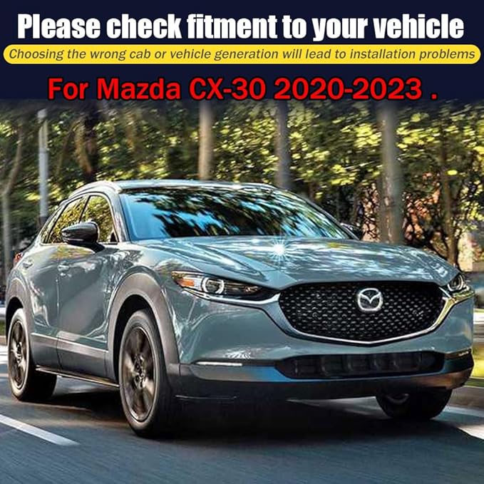 Rain Guards for Mazda CX-30 2020-2023, Tape-on Side Window Deflectors for Mazda
