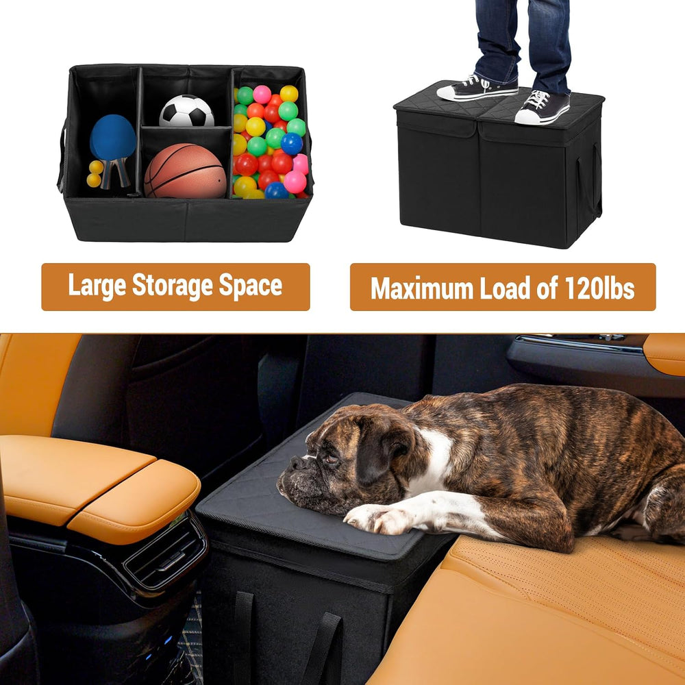 Car Seat Extender for Large Dogs, Back Seat Extender for Dogs up to 120 LBS L...