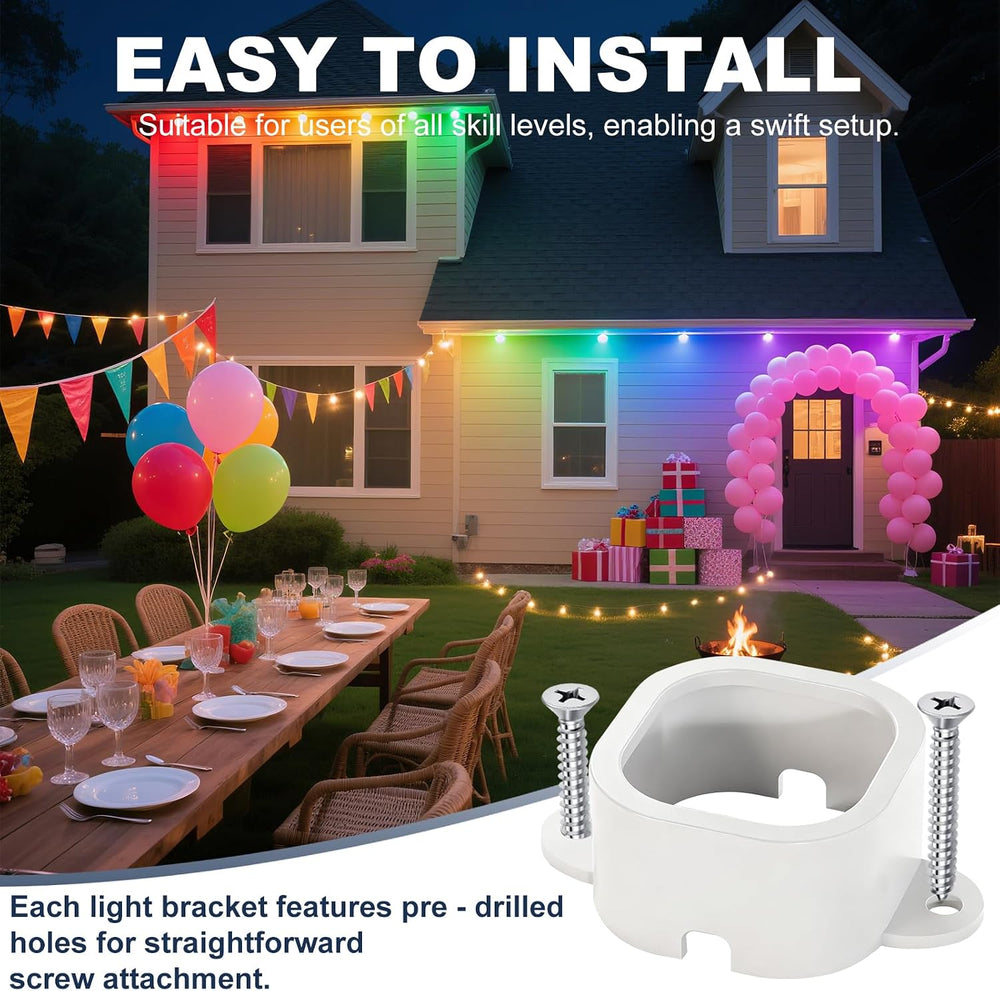 65 Set Light Clips Mounting Brackets for Govee Pro H706/H806 Outdoor Lights