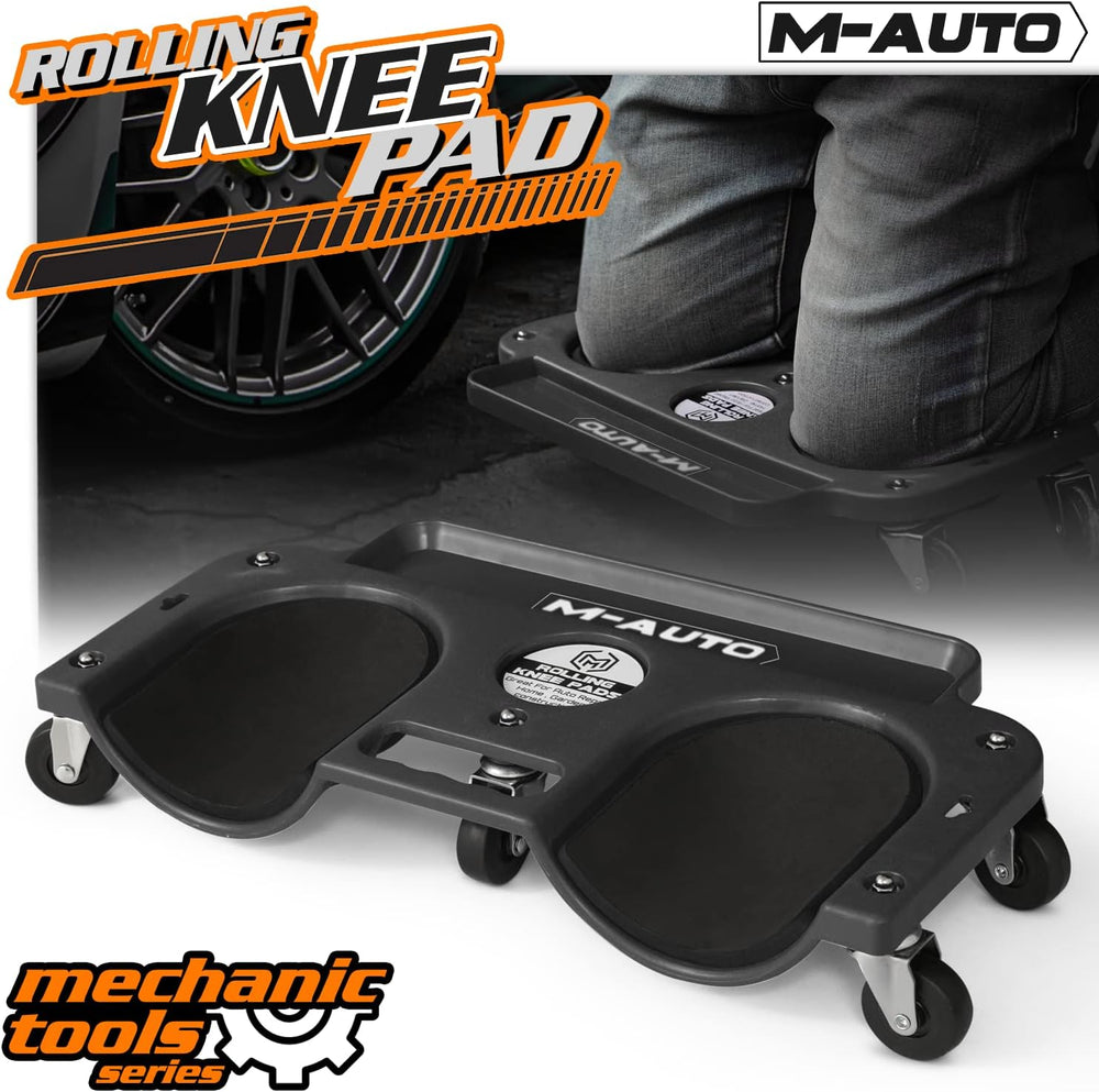 M-AUTO Rolling Knee Creeper Durable Knee Pads with Full 360 Degree Turn Caste...