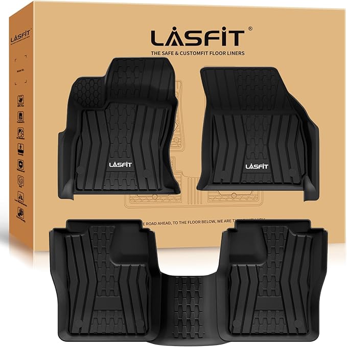LASFIT Floor Mats Fit for Lincoln Continental 2020 2019 2018 2017, All Weather