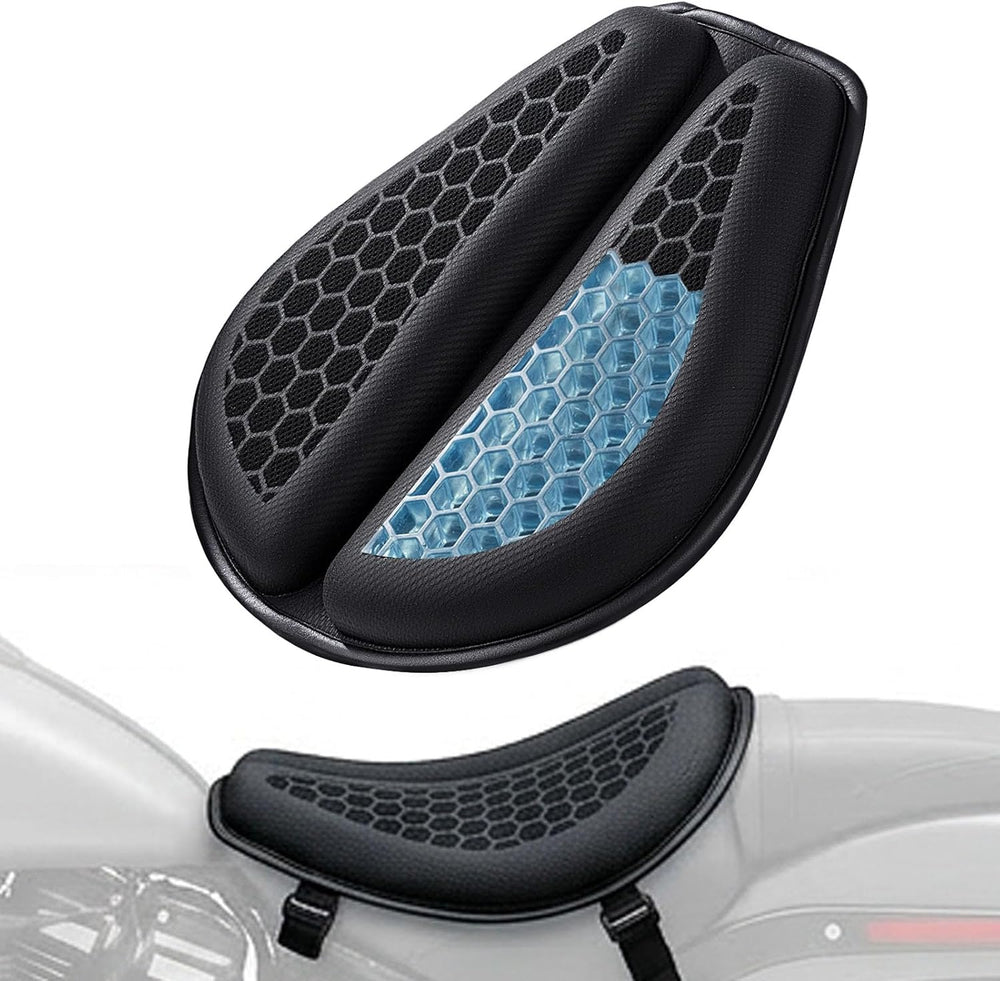 Motorcycle Gel Seat Cushion Large 3DHoneycomb Structure Shock Absorption Fold...