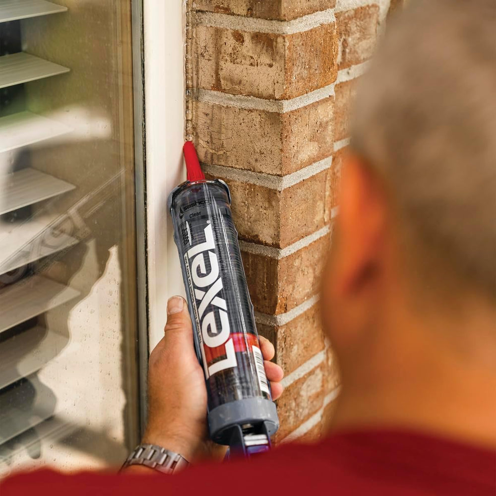 Sashco 13010 10.5oz Sealants Clear Lexel Adhesive Caulk, 10.5-Ounce (Pack of 12)