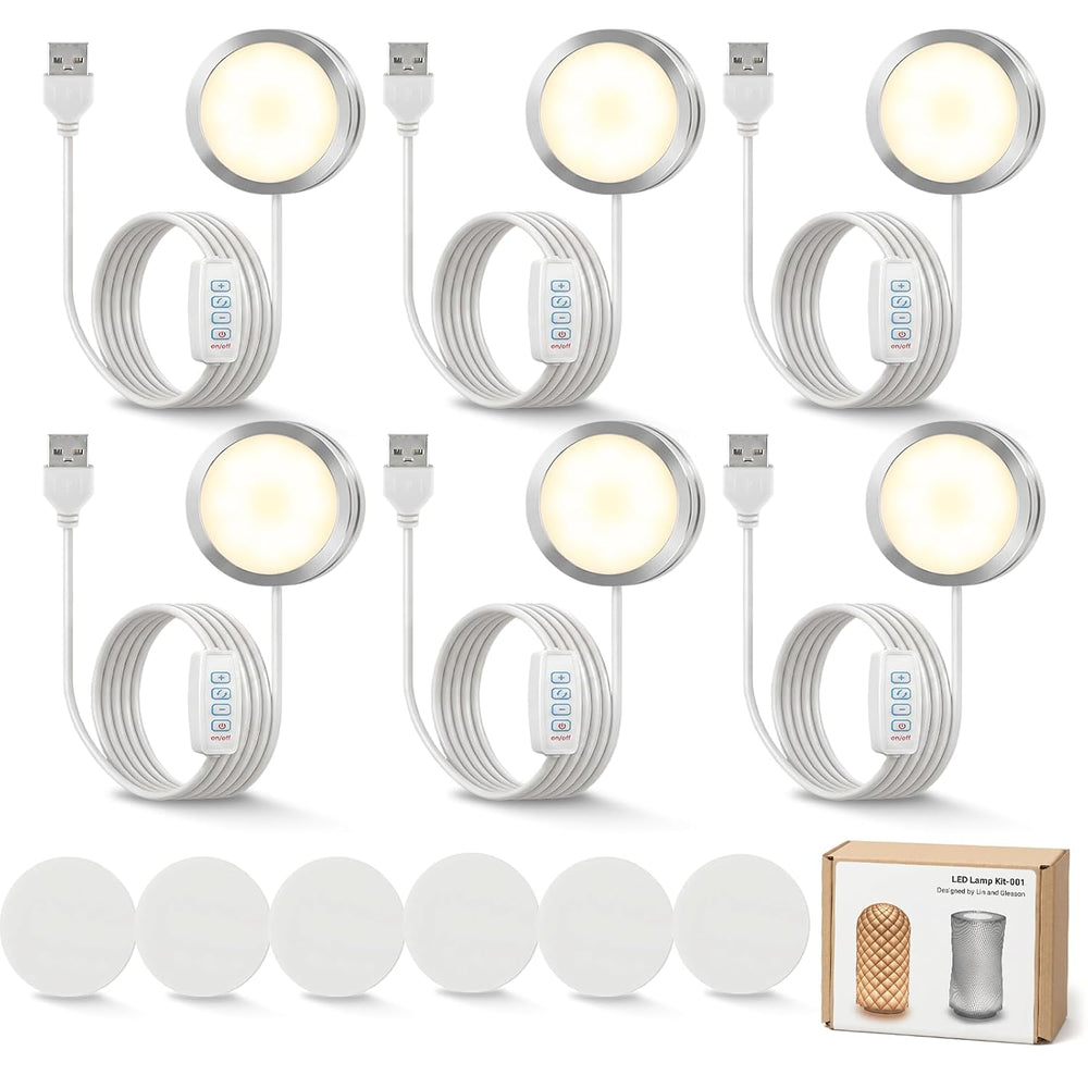 6PCS 3D Printer LED Lamp Kit 001 3-Color DIY Light Kit for Bambu Lab