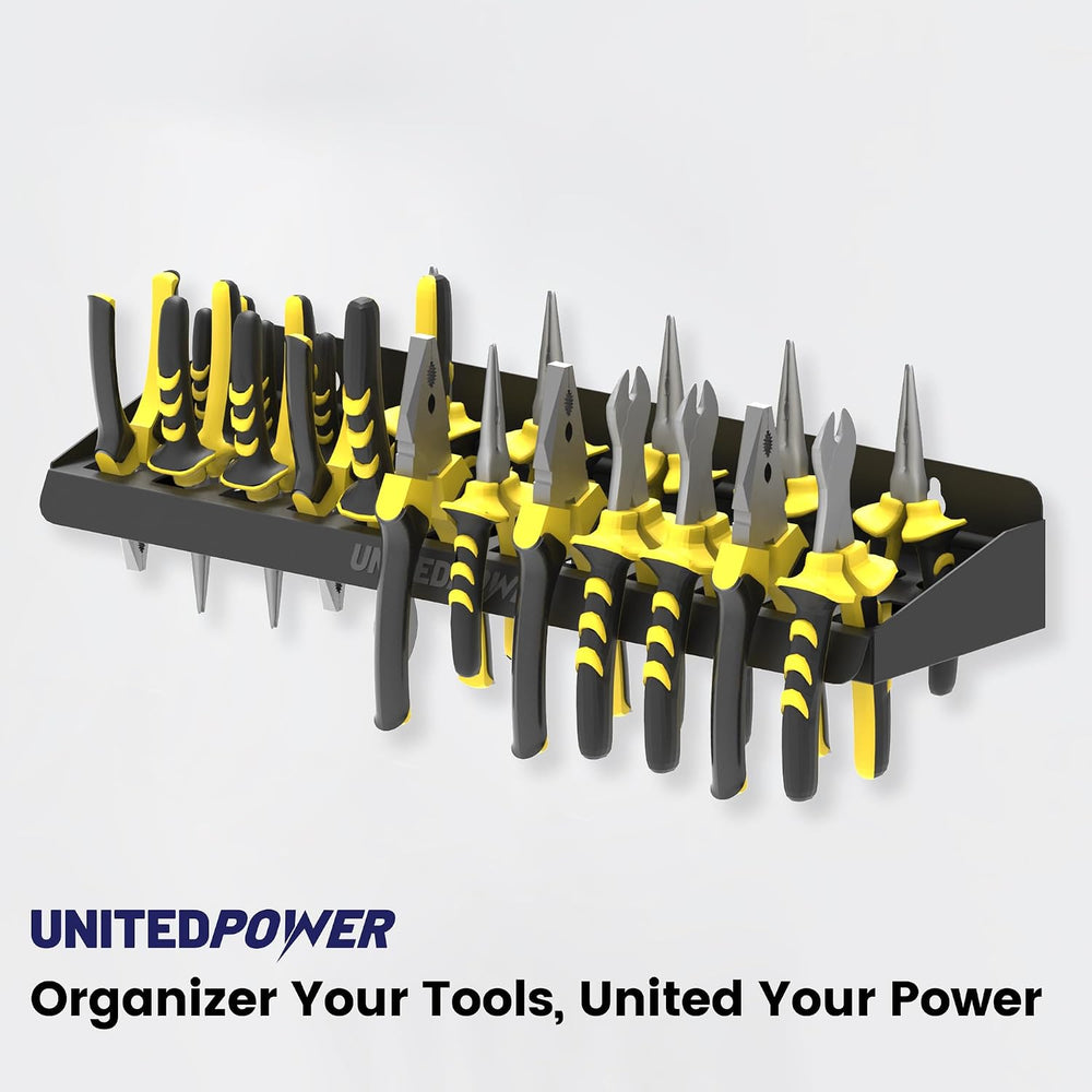 UNITEDPOWER Pliers Holder, Wall Mount Storage Rack Organizer for Workshop, Sh...