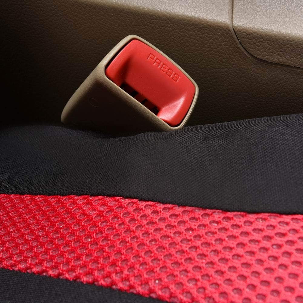 Flying Banner Car Seat Covers Front Seats and Rear Bench Mesh Fabric Rear Ben...