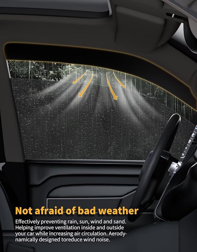 in-Channel Window Rain Guards Fit