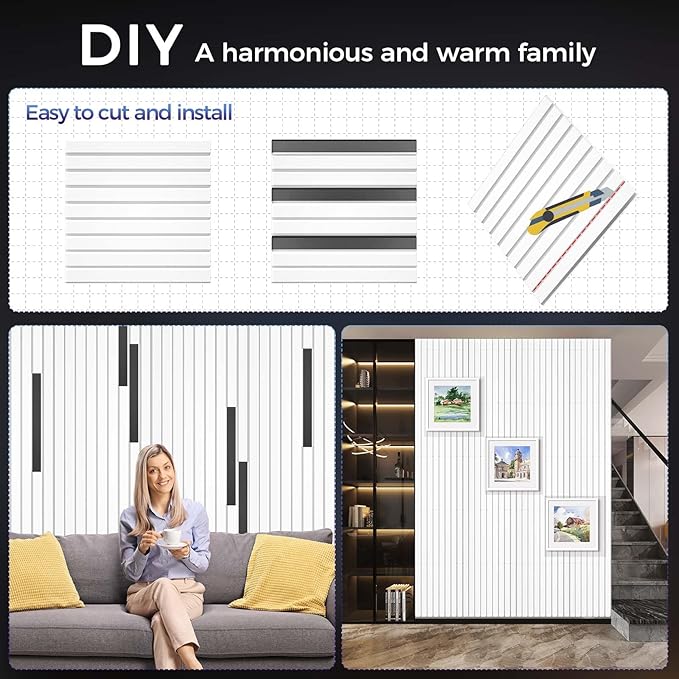 8 Pack Large Soundproof Wall Panels, 15.7 x 15.7 x 0.47 in Sound Proof Foam