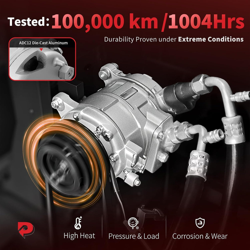 PHOBOOS A/C Compressor with Clutch Compatible with Mercedes-Benz