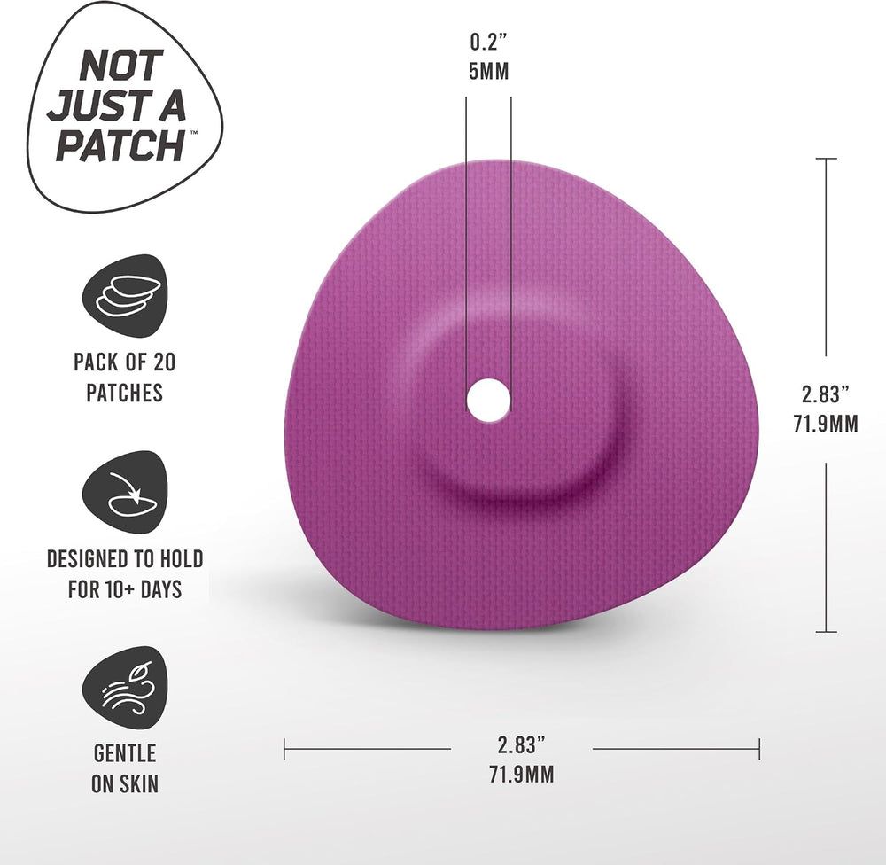Not Just a Patch Stelo and Dexcom G7 Over Patches - 20 Pack, Multicolor