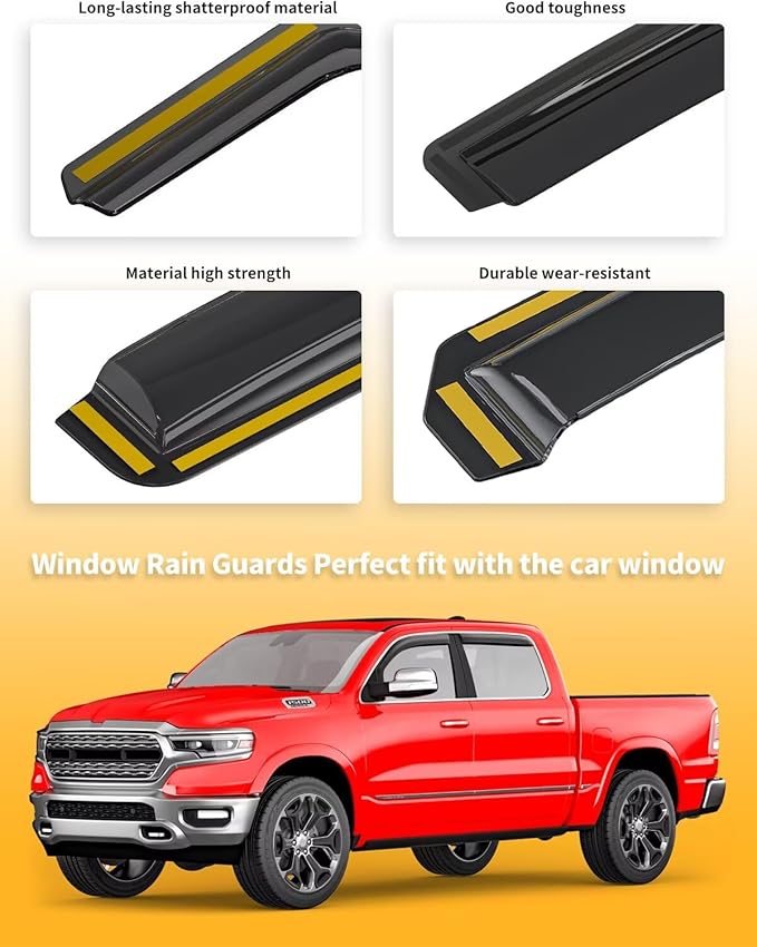 in-Channel Window Rain Guards Fit