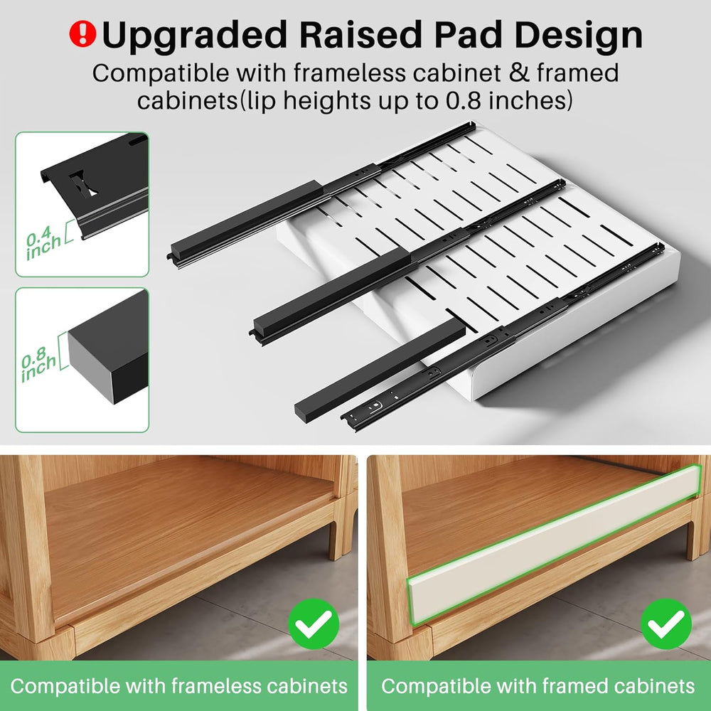 Pull out Cabinet Organizer, 2-pack, Expandable(12"-20") Heavy Duty ...