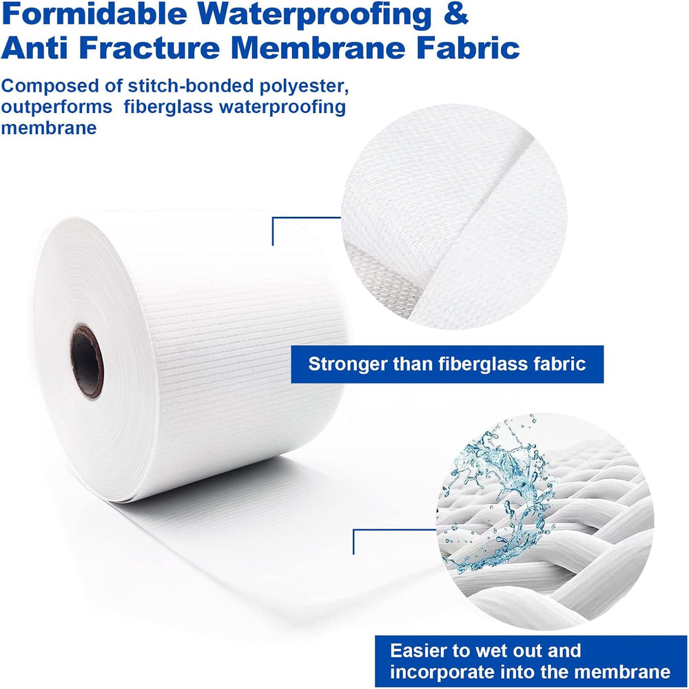 6 Inches X 328 Feet Waterproofing Membrane Anti Fracture Fabric, Reinforcing ...