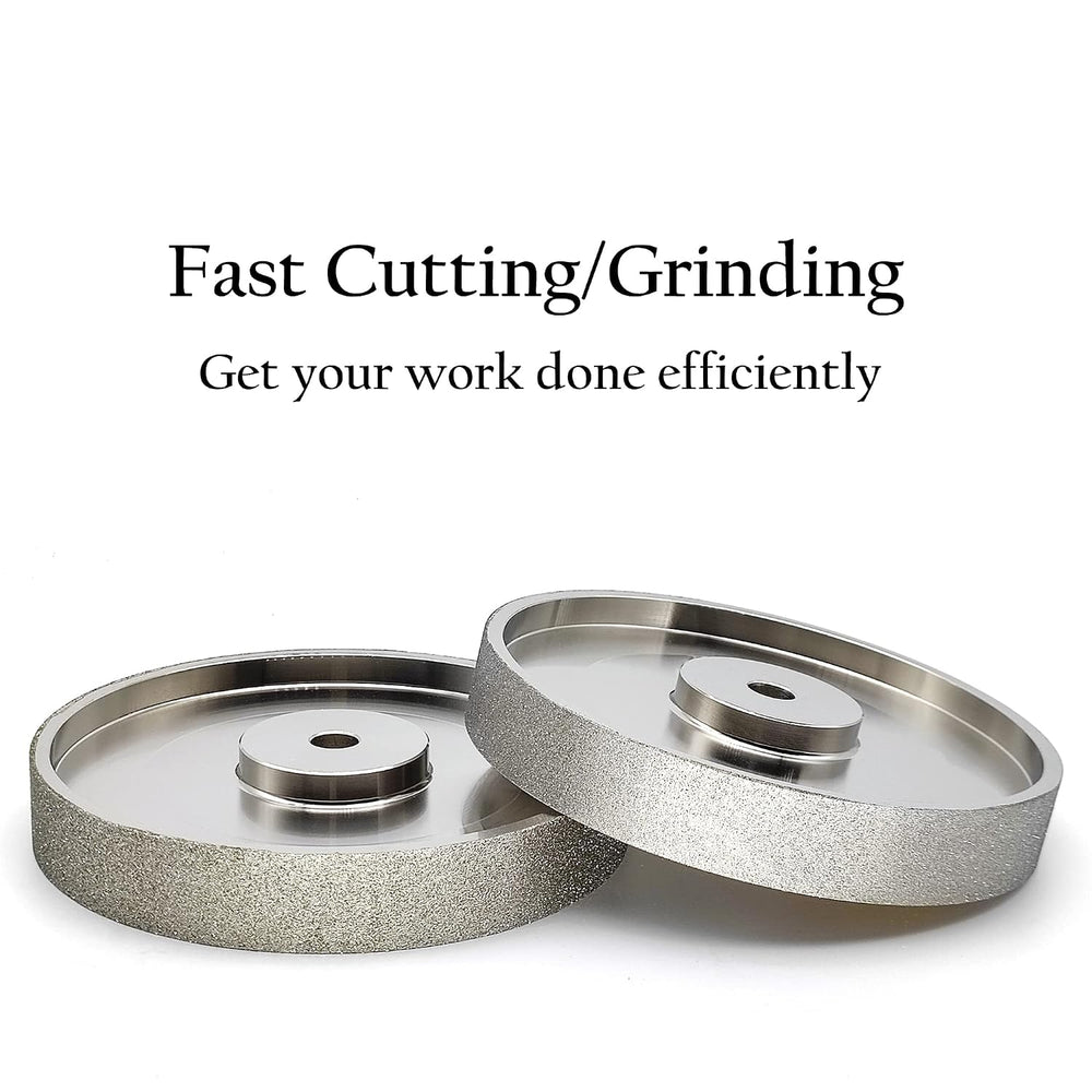CBN Grinding Wheel 6 Inch 180 Grit, 1/2" Arbor, for Bench Grinders