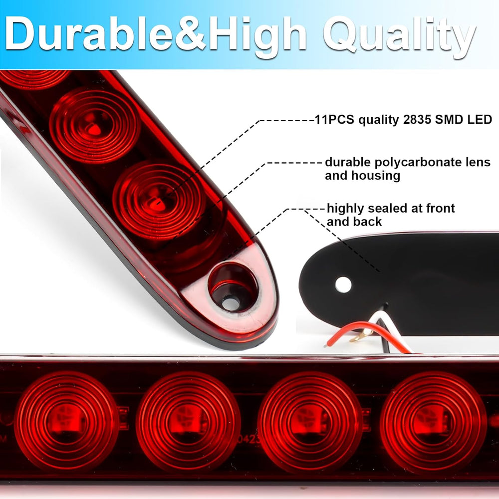 LIGBT 4 inch Round Led Trailer Lights Kit 2PCS 4" Round Led Stop Turn Ta...
