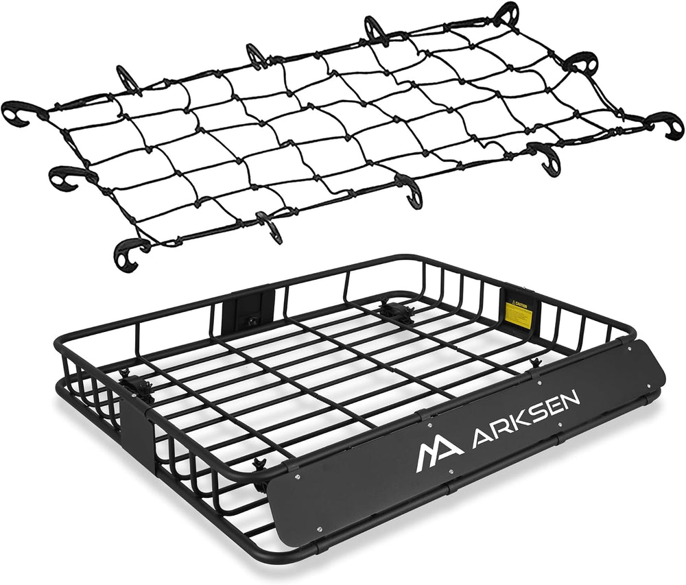 ARKSEN 43 x 50 x 6 Inch Universal Extra Wide 150LB Heavy Duty Roof Rack Cargo