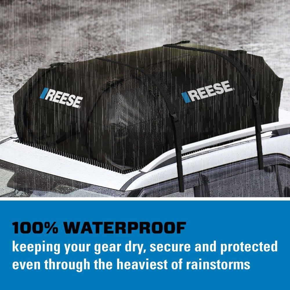 Reese 59007 Waterproof Rooftop Cargo Carrier Bag for Cars, SUVs or Trucks wit...