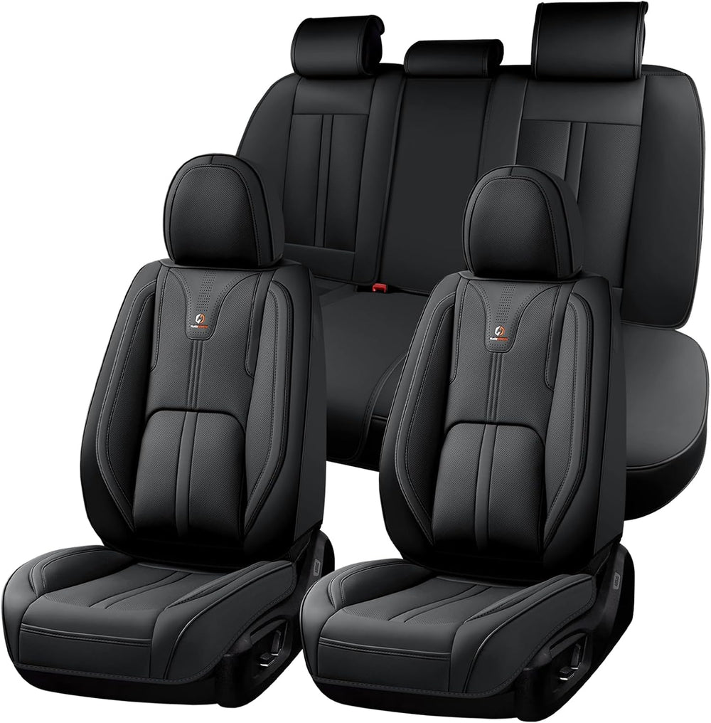 Huidasource Car Seat Covers Full Set Luxury Nappa Leather, Seat Cover with Ve...
