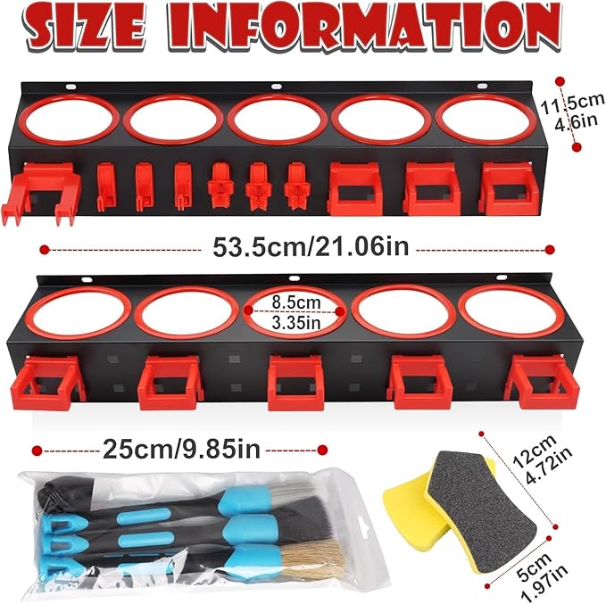 Spray Bottle Holders, Spray Bottle Rack Storage, Wall Mounted Spray Paint Can...