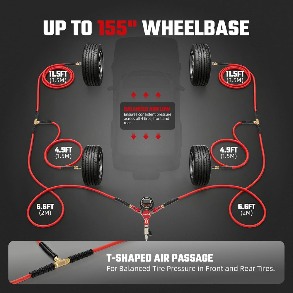 4 Tire Inflation Deflation System, 4 Tire Air Up Down System