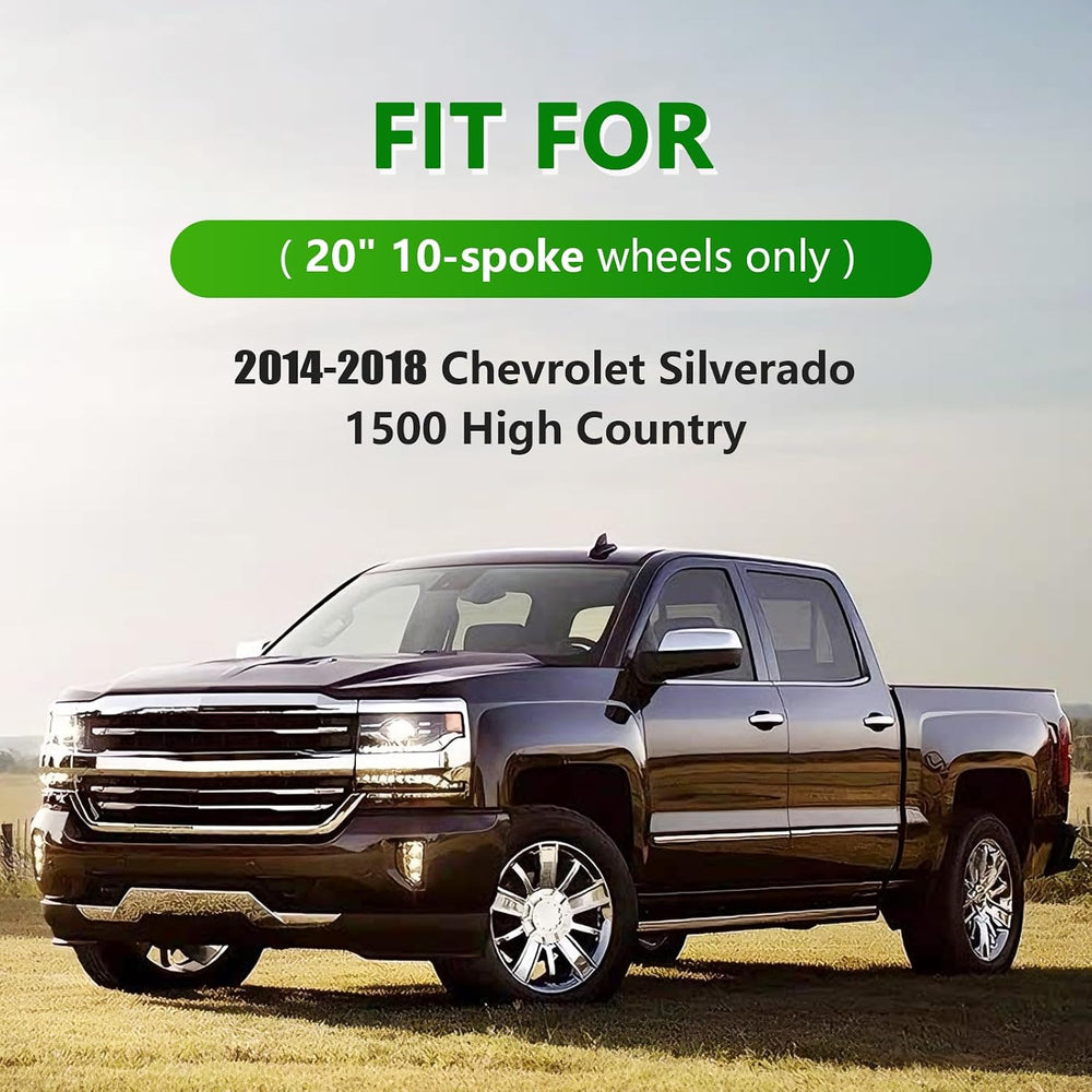 4PCS Wheel Center Caps Hubcap Cover for Chevy Silverado 1500 High Country 201...